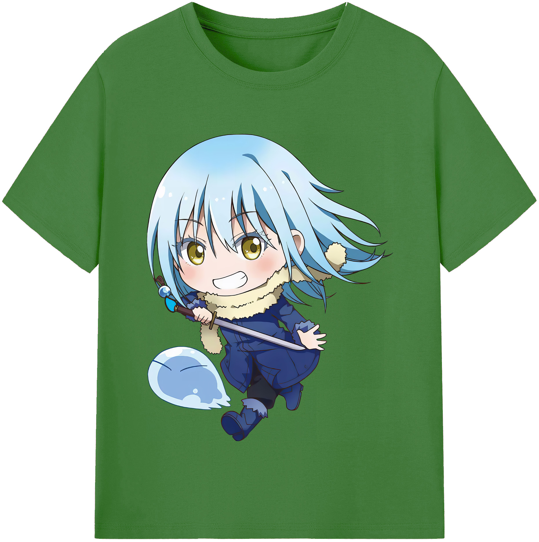 （画像用） 転スラ Regarding Reincarnated to Slime レディースカジュアルプリントTシャツ（綿100％）